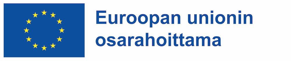 EU logo ja teksti: Euroopan unionin osarahoittama