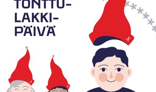 Tonttulakkipäivä ja jo 10:ttä kertaa järjestettävä päiväkotilasten Tonttukaruselli tuovat iloa Rovaniemelle 1. joulukuuta