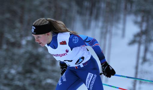Anita Korva taisteli kuudenneksi Skandinavia-cupin vapaan sprintissä